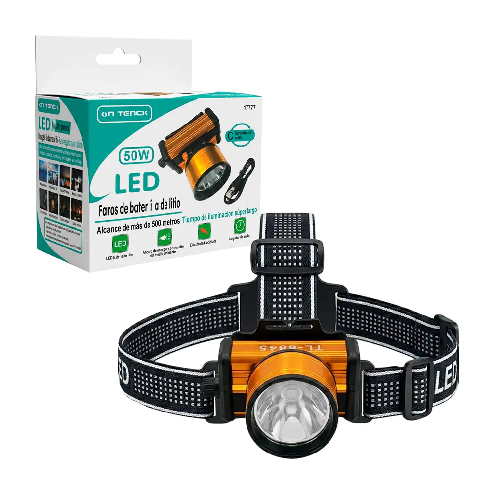 Lámpara tipo minero recargable on tenck con iluminación led ajustable…