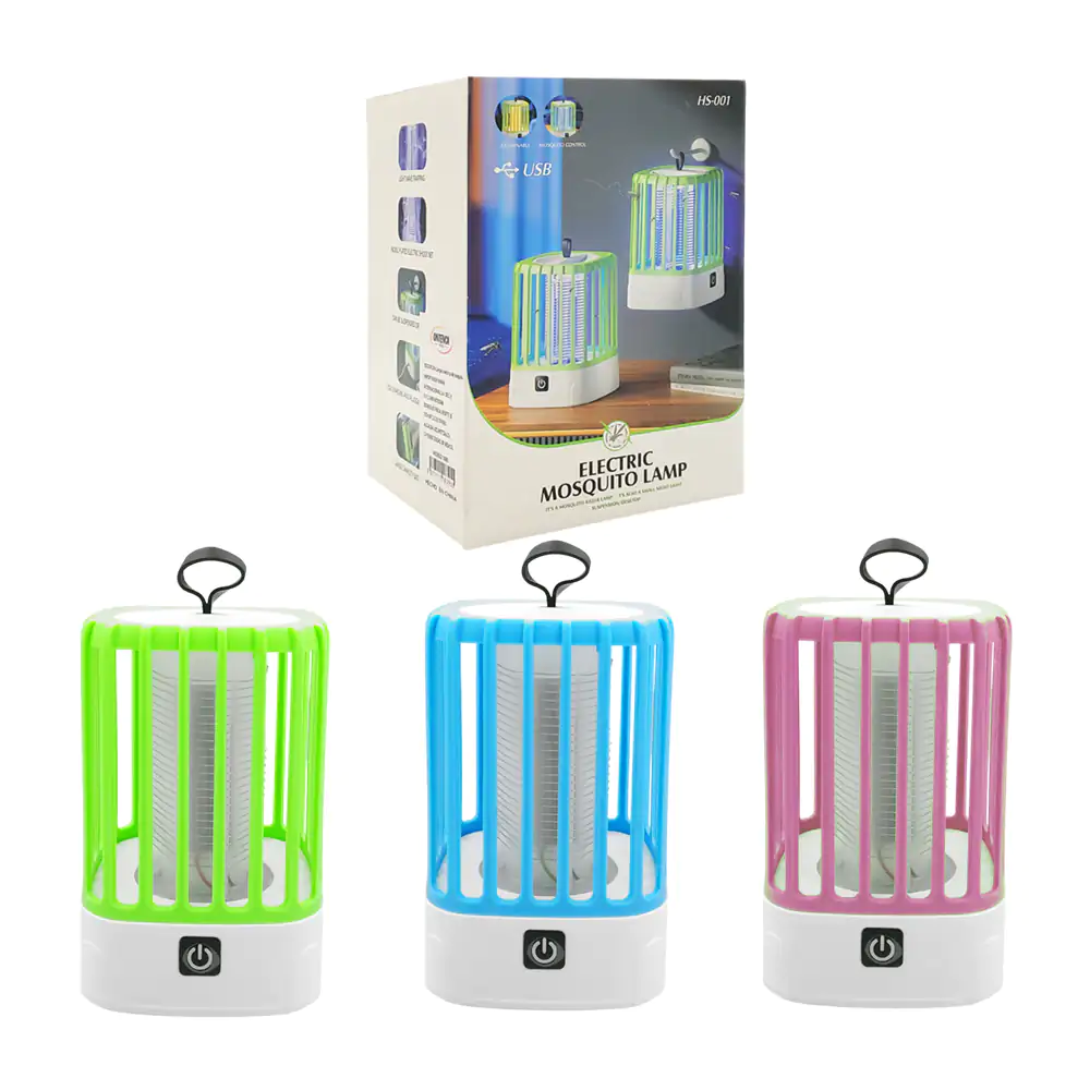Lámpara eléctrica rectangular mata mosquitos con luz, variedad de col…