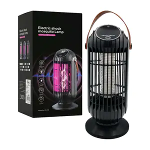 Lámpara eléctrica mata mosquitos de 25cm, luz led, botón touch, panel…