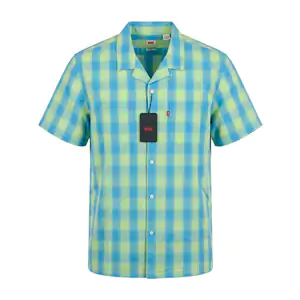 Camisa casual levis original de manga corta con diseño de cuadros y b…