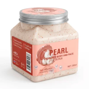 Crema exfoliante facial y corporal con extracto de perlas, 350ml / pe…