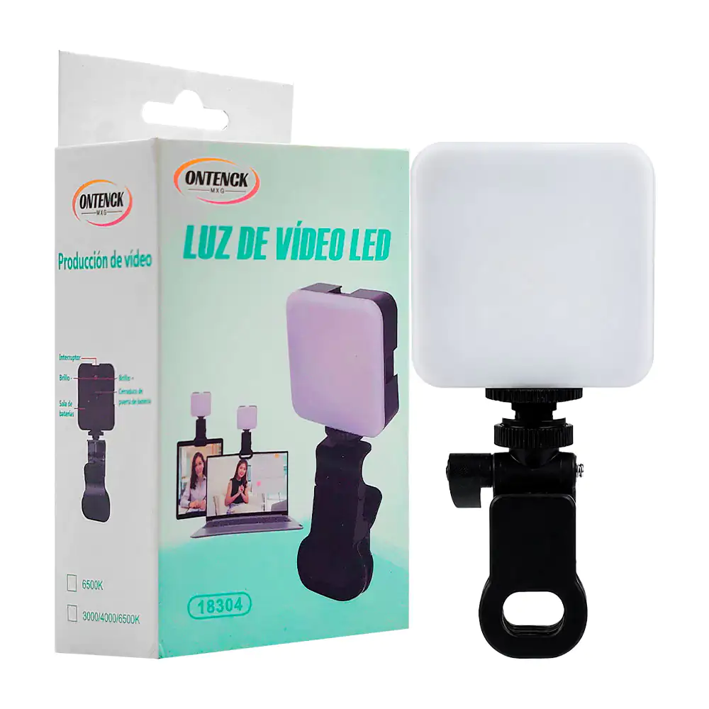 Lámpara / luz de relleno portátil para fotos o videos con pinza para …