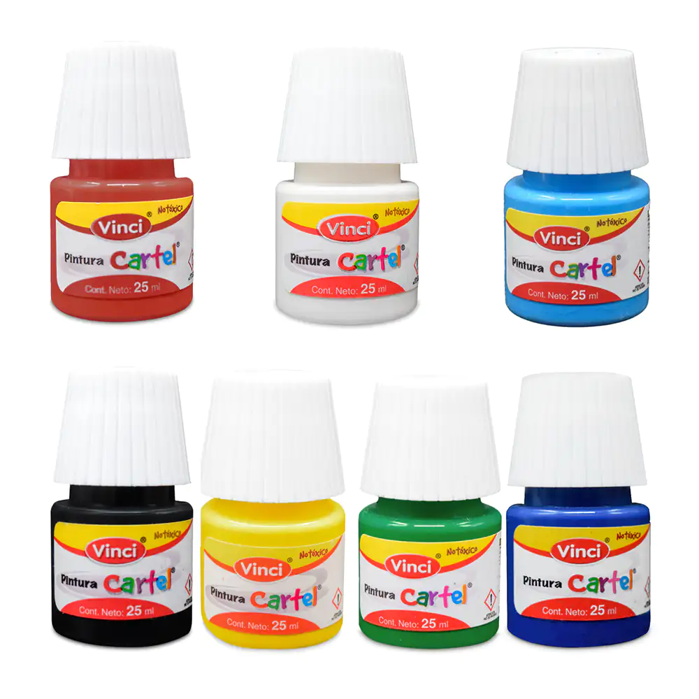 1pz mini bote de pintura cartel de 25ml en variedad de tonos