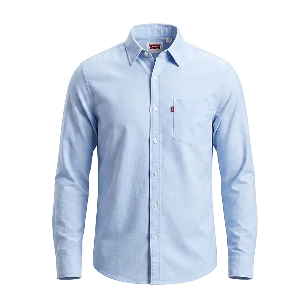 Camisa levis estándar de vestir, manga larga con bolsillo, variedad d…
