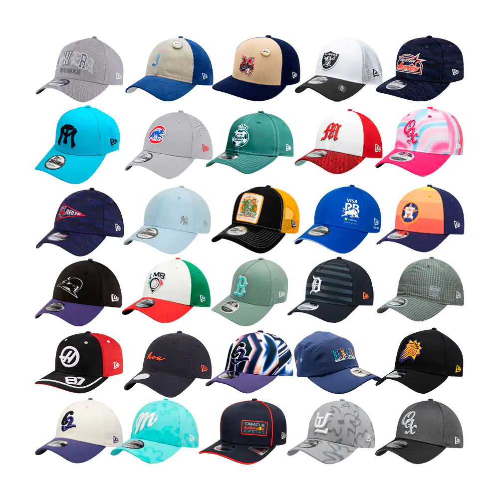 Gorra curva new era con bordado, serigrafiado o estampado, variedad d…