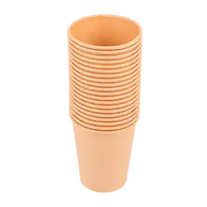 Paquete con 20 vasos reino fiesta de papel tipo kraft color café, 9oz
