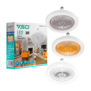 Foco ventilador de 30w con modos de iluminación y velocidad ajustable…