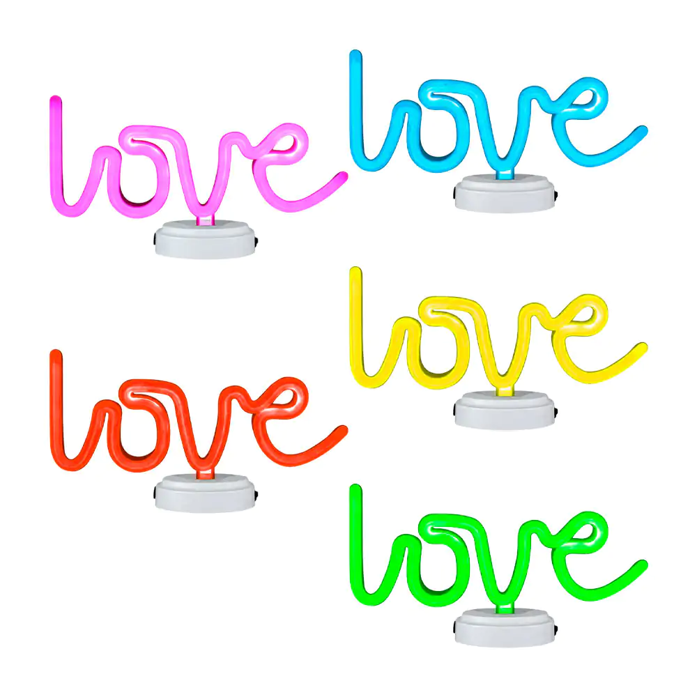 Lámpara letrero led decorativo de pilas en forma de leyenda love, var…
