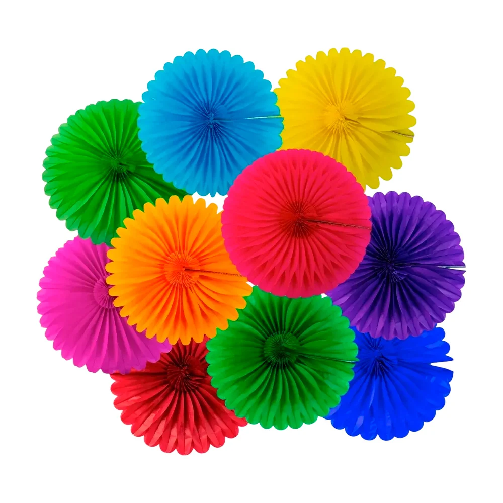 Adorno de papel china en forma de flor 70cm, variedad de colores / fl…