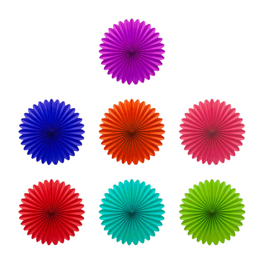 Adorno de papel china en forma de flor 23cm, variedad de colores / fl…