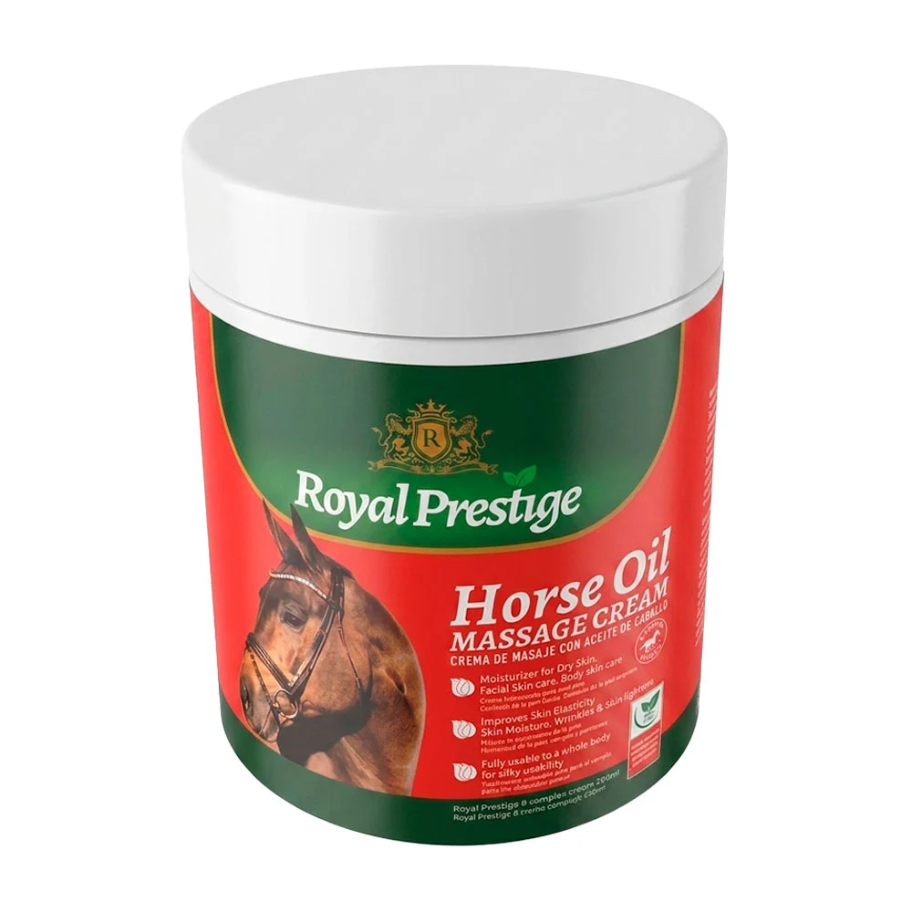 Bote con crema para masajes con aceite de caballo, 250 ml / horse oil…