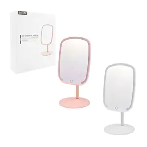 Espejo rectangular con luz led + base, 3 modos de iluminación, varios…