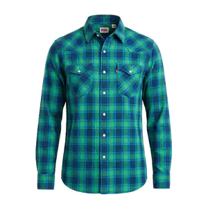 Camisa levis original de franela, cuadro mediano bicolor, variedad de…