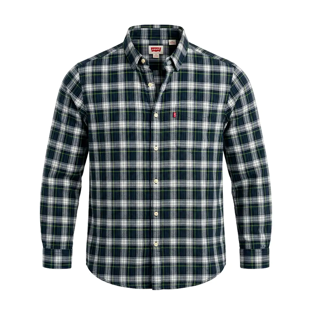 Camisa estándar levis de vestir con diseño de cuadros, variedad de ta…