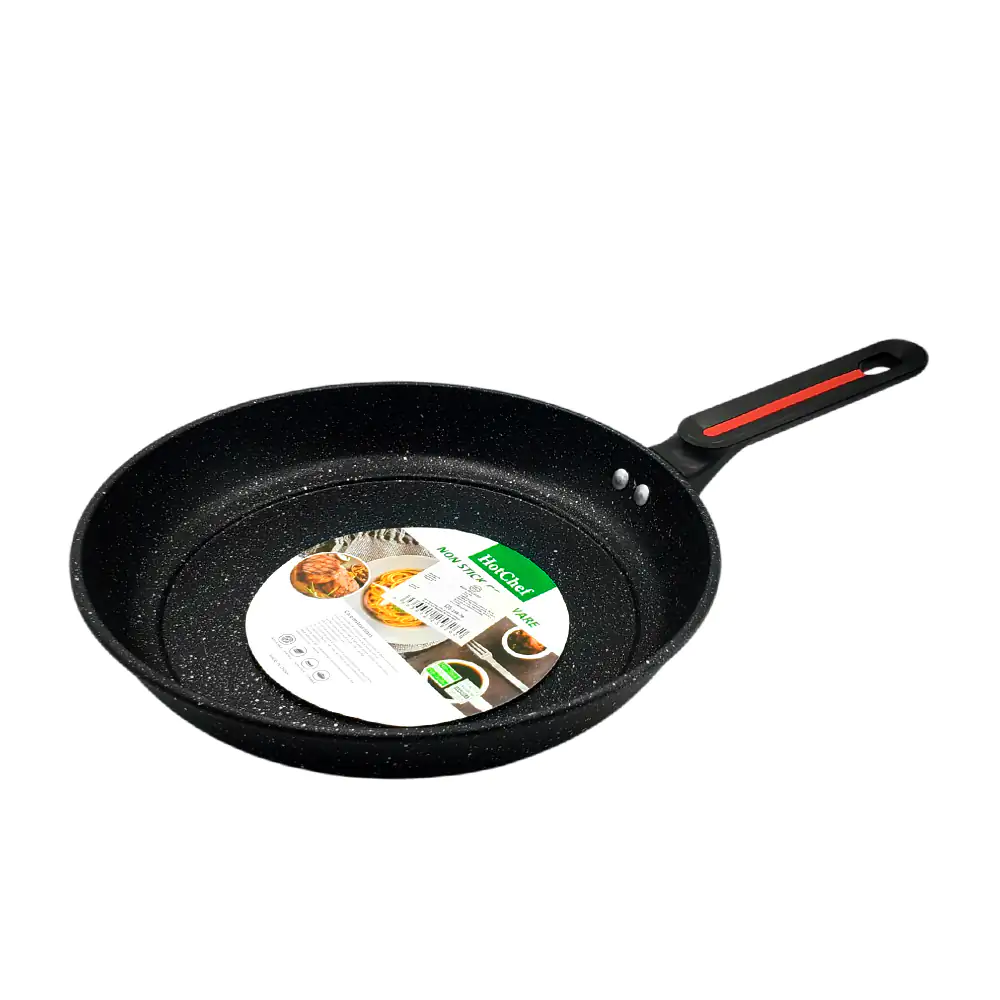 Sartén hotchef antiadherente de 27cm en color negro con mango de plás…