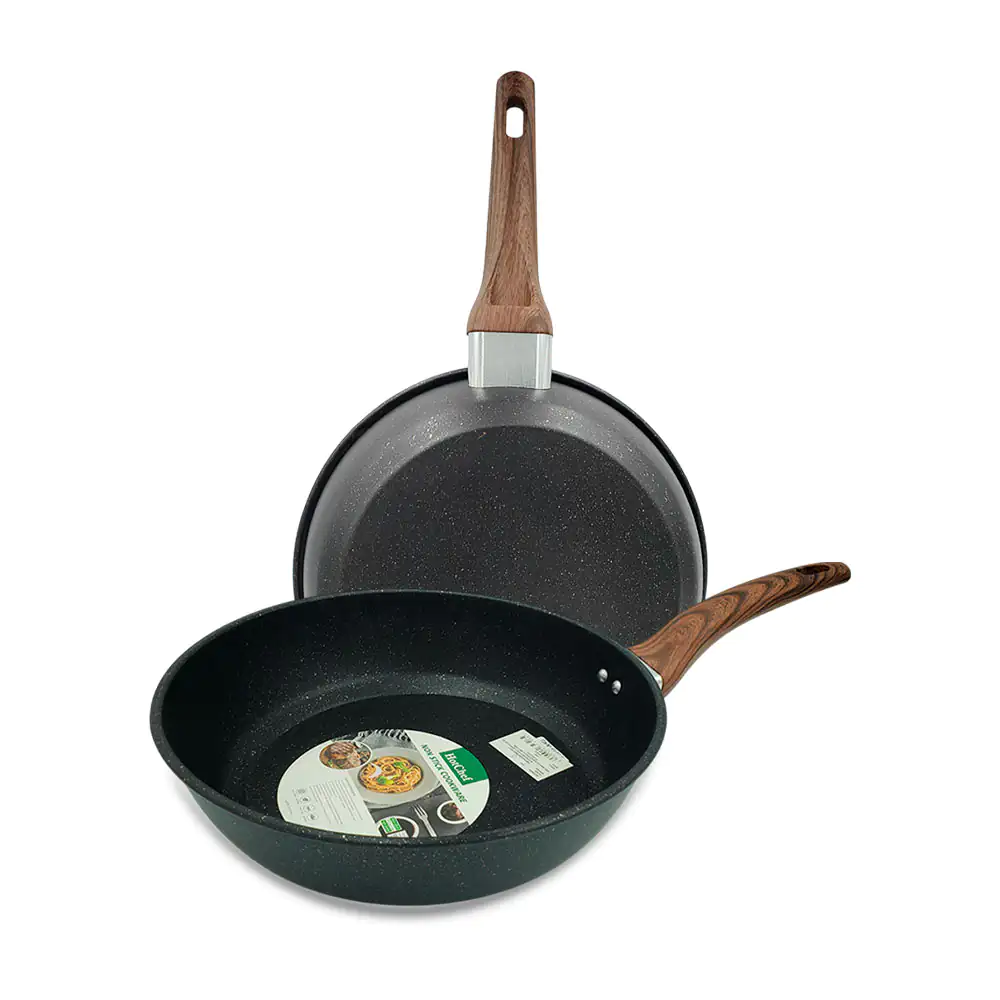 Sartén hotchef antiadherente de 27cm en color negro con mango tipo ma…