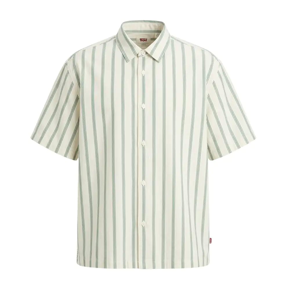 Camisa levis de vestir, manga corta con diseño de rayas, variedad de …