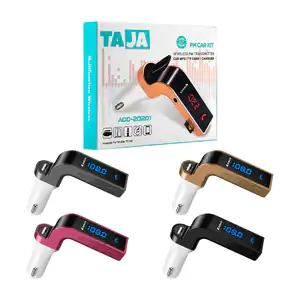 Transmisor inalámbrico para carro, bluetooth + radio fm y puerto sd /…