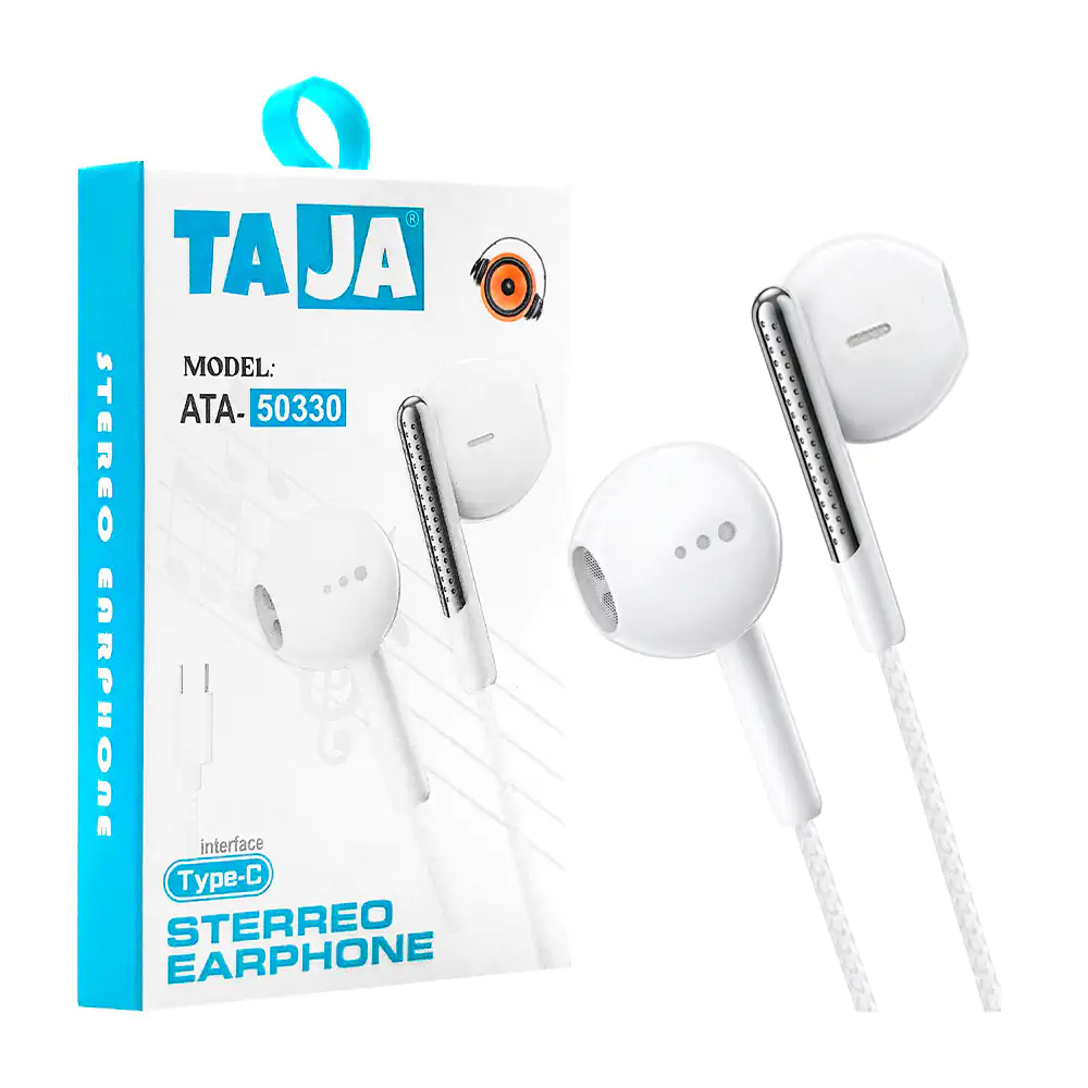 Audífonos alámbricos taja, entrada tipo-c, sonido estéreo con diseño …