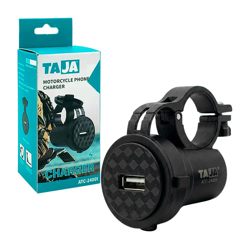 Cargador usb de carga rápida, ajustable a manubrio de motocicleta / a…