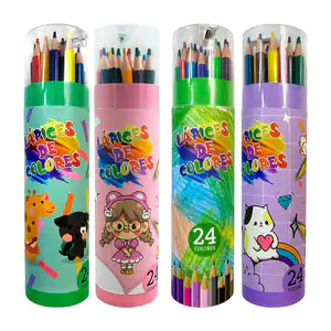 Paquete con 24 lápices de colores especiales para dibujo / b0003