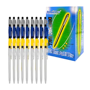 Caja con 48 plumas - bolígrafos con tinta negra, 0.7mm, variedad de c…
