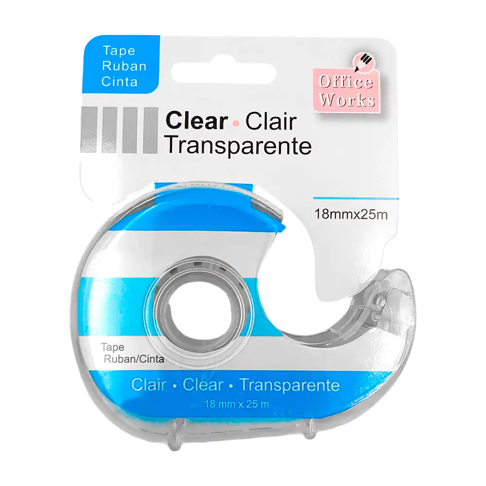 Dispensador / despachador transparente para conta de 18mmx25m