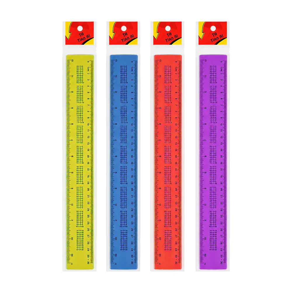 1pz Regla de plástico flexible de 30cm con las tablas de multiplicar,…
