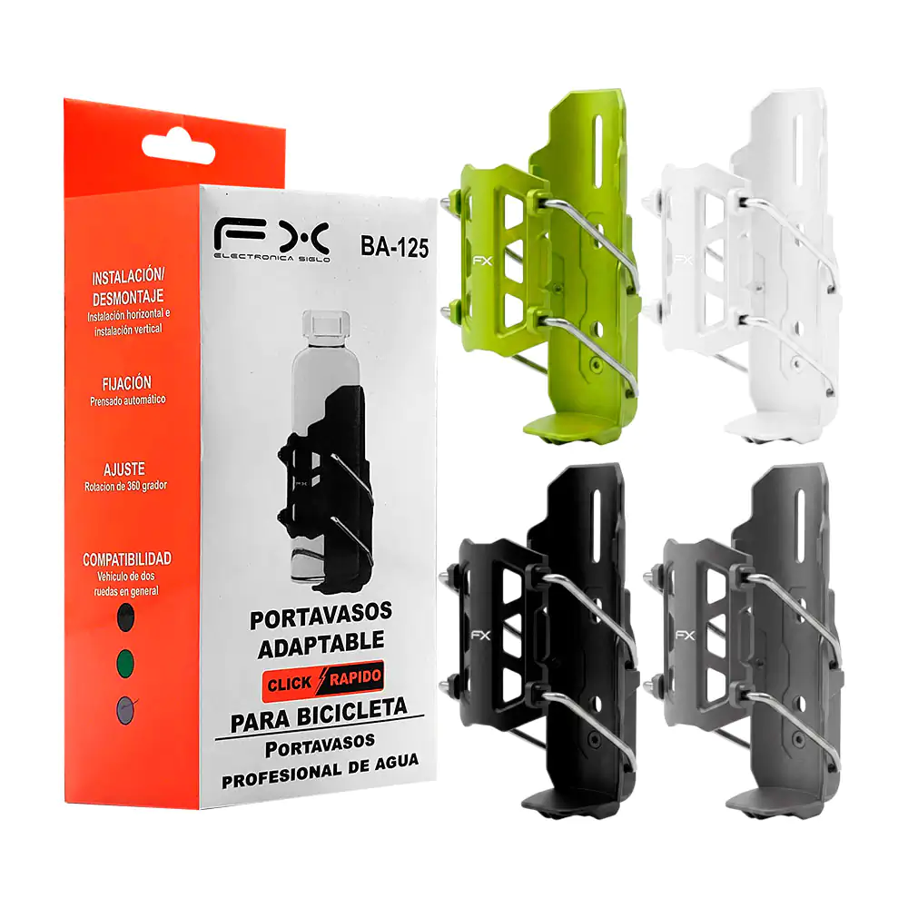 Soporte para botella de agua fx ajustable para bicicleta, variedad de…