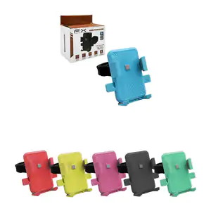 Soporte de plástico para el celular con giro 360 ajustable a manubrio
