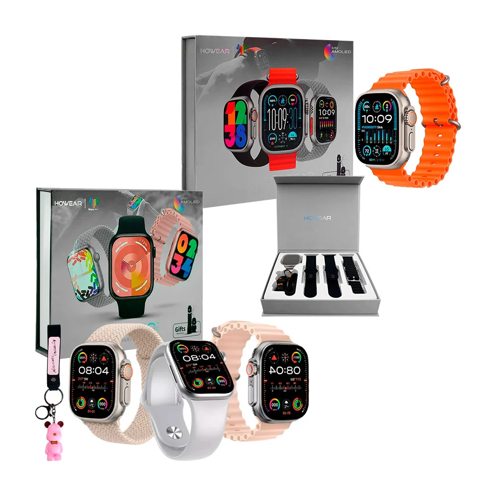 Kit de smartwatch hw9 pro 2 con 3 correas intercambiables + llavero, …