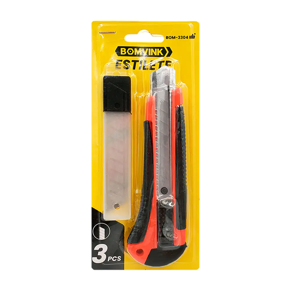 Blíster cutter de uso rudo + estuche con navajas intercambiables / bo…