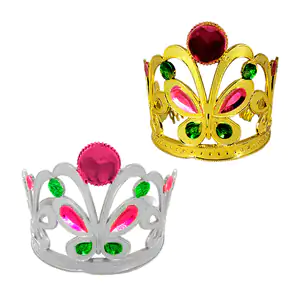 1pza Corona de princesa diseño de mariposa, variedad de colores / bt-…