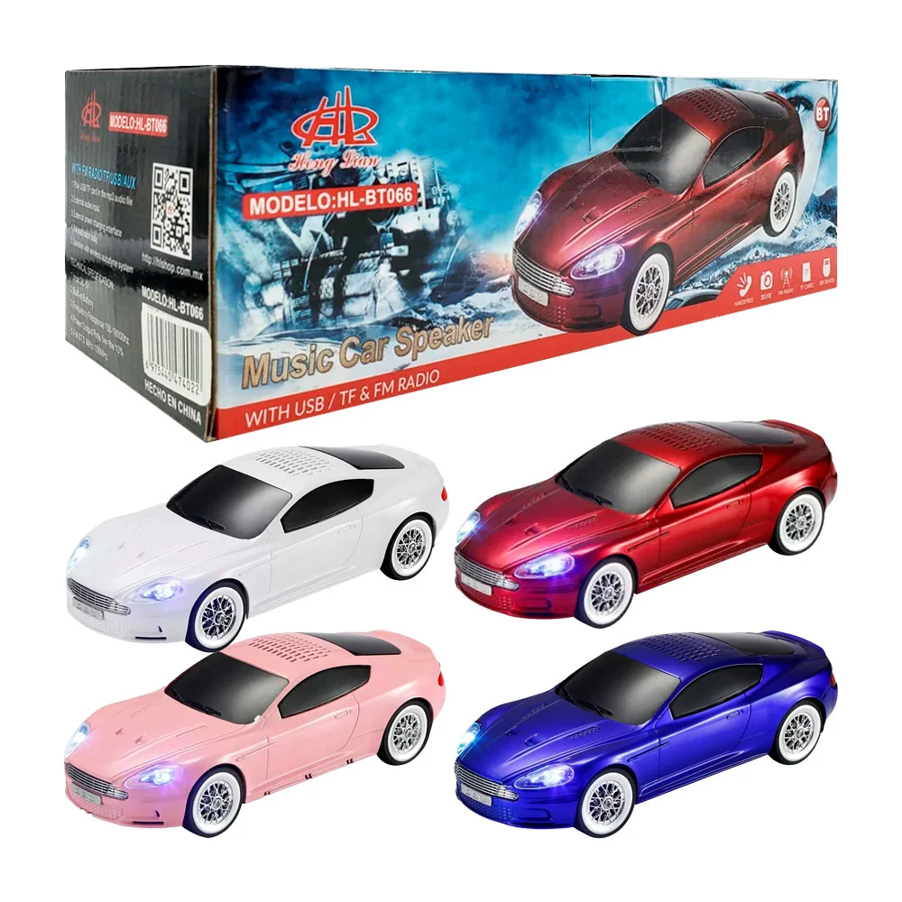 Bocina inalámbrica con diseño de automóvil / carro deportivo, con ilu…