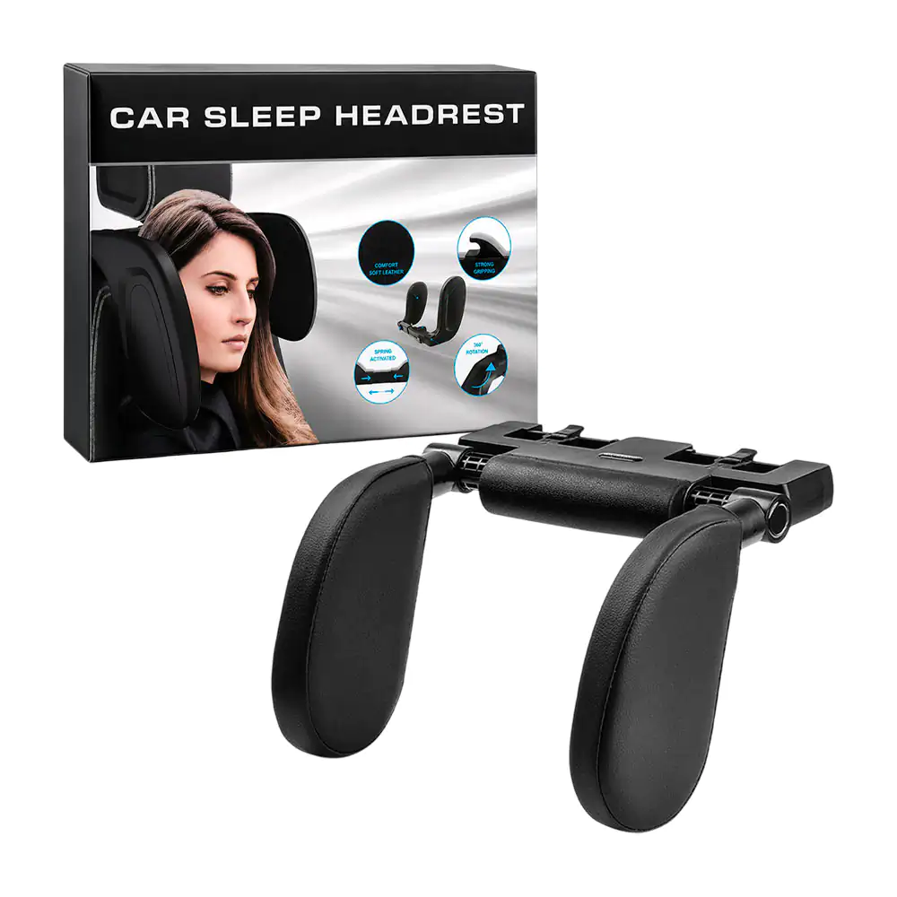 Soporte para cabeza, ajustable al asiento del carro, giro 360 confort…