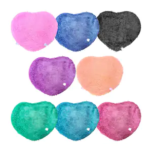 Tapete afelpado suave en forma de corazón 50cm, variedad de colores /…
