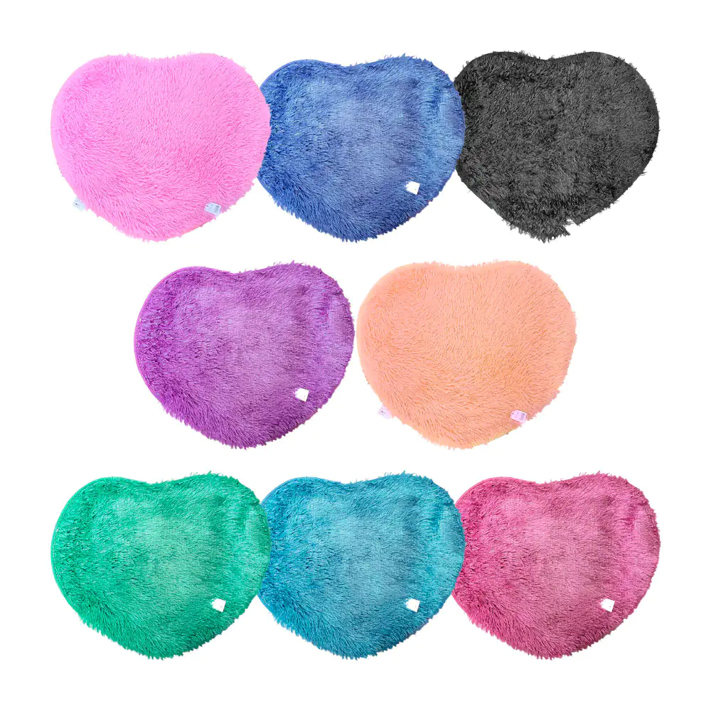 Tapete afelpado suave en forma de corazón 50cm, variedad de colores /…