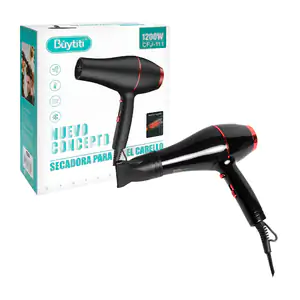 Secadora de pelo buytiti, 1200w con 4 velocidades y temperatura ajust…