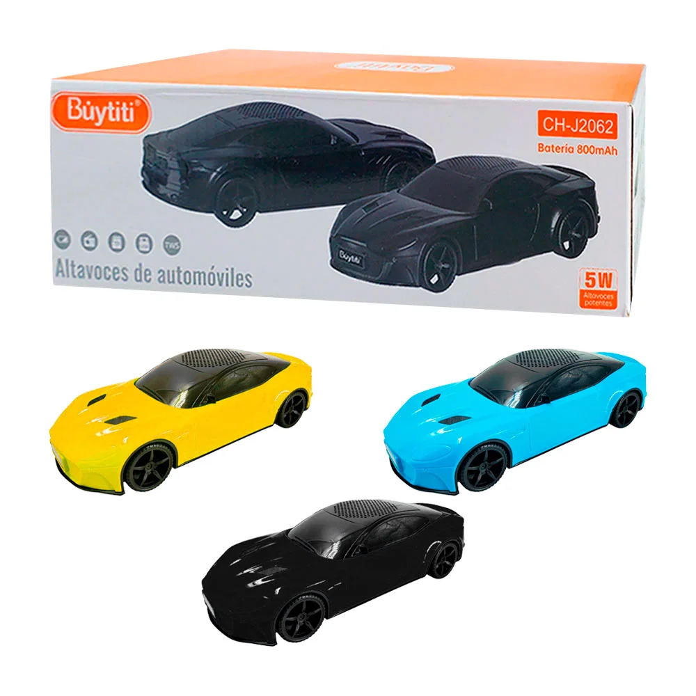 Bocina buytiti bluetooth en forma de automóvil, entrada para usb, fm …