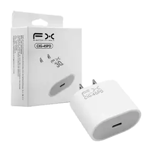 Cubo cargador fx de 30w con entrada tipo c / cig-45pd