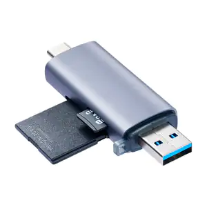 Adaptador 3 en 1 lector de tarjetas sd y microsd de doble salida usb-…