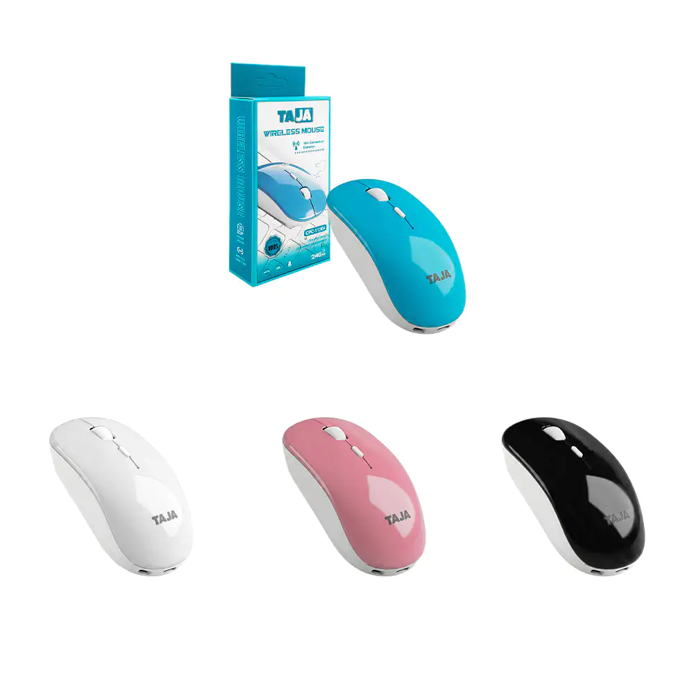 Mouse inalámbrico de largo alcance con diseño compacto y ergonómico, …
