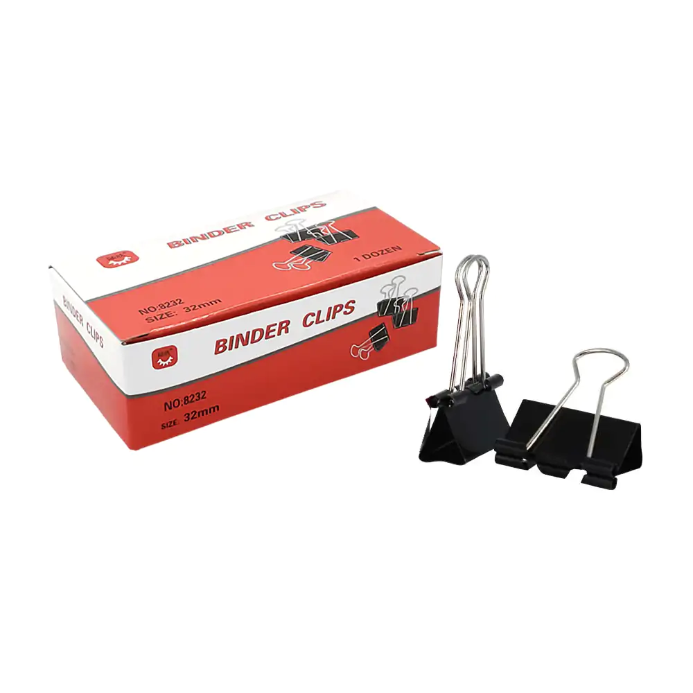 Caja con 12 pinzas sujetadoras 32mm / dl0003