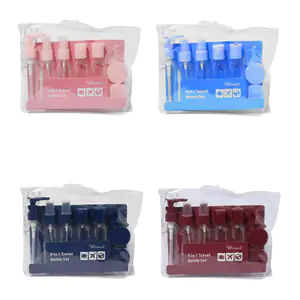 Set de viaje 9 en 1 con 5 botellas, 2 contenedores + accesorios, vari…