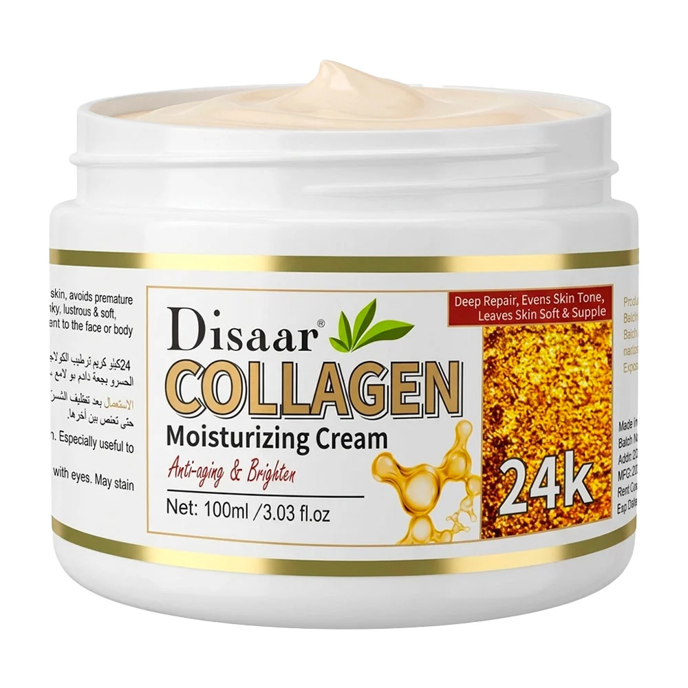 Crema facial antiarrugas de oro 24k con colágeno, 100ml / ds5018