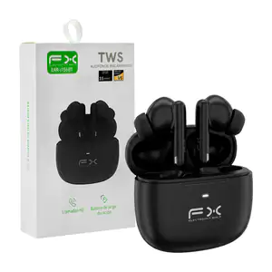 Audífonos inalámbricos fx con almohadillas de silicón y estuche de ca…