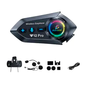 Audífono inalámbrico bluetooth con micrófono para casco de moto con l…