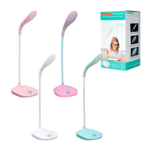 Lámpara led touch recargable para escritorio, variedad de colores / s…