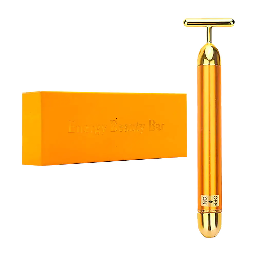 Masajeador facial 24k, barra de pulso / golden rod el-50