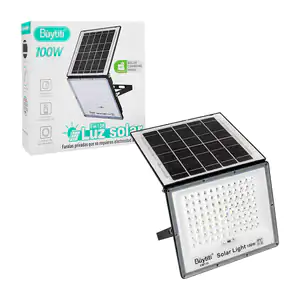 Reflector solar buytiti de 100w recargable con panel solar incluido +…